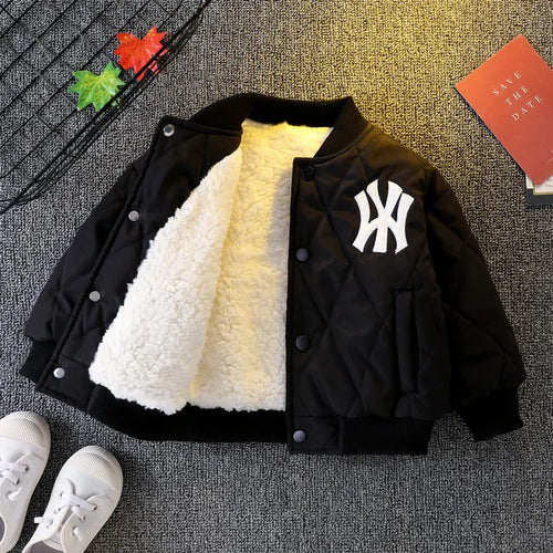 Sporty Cozy Baseball Kid Jacket