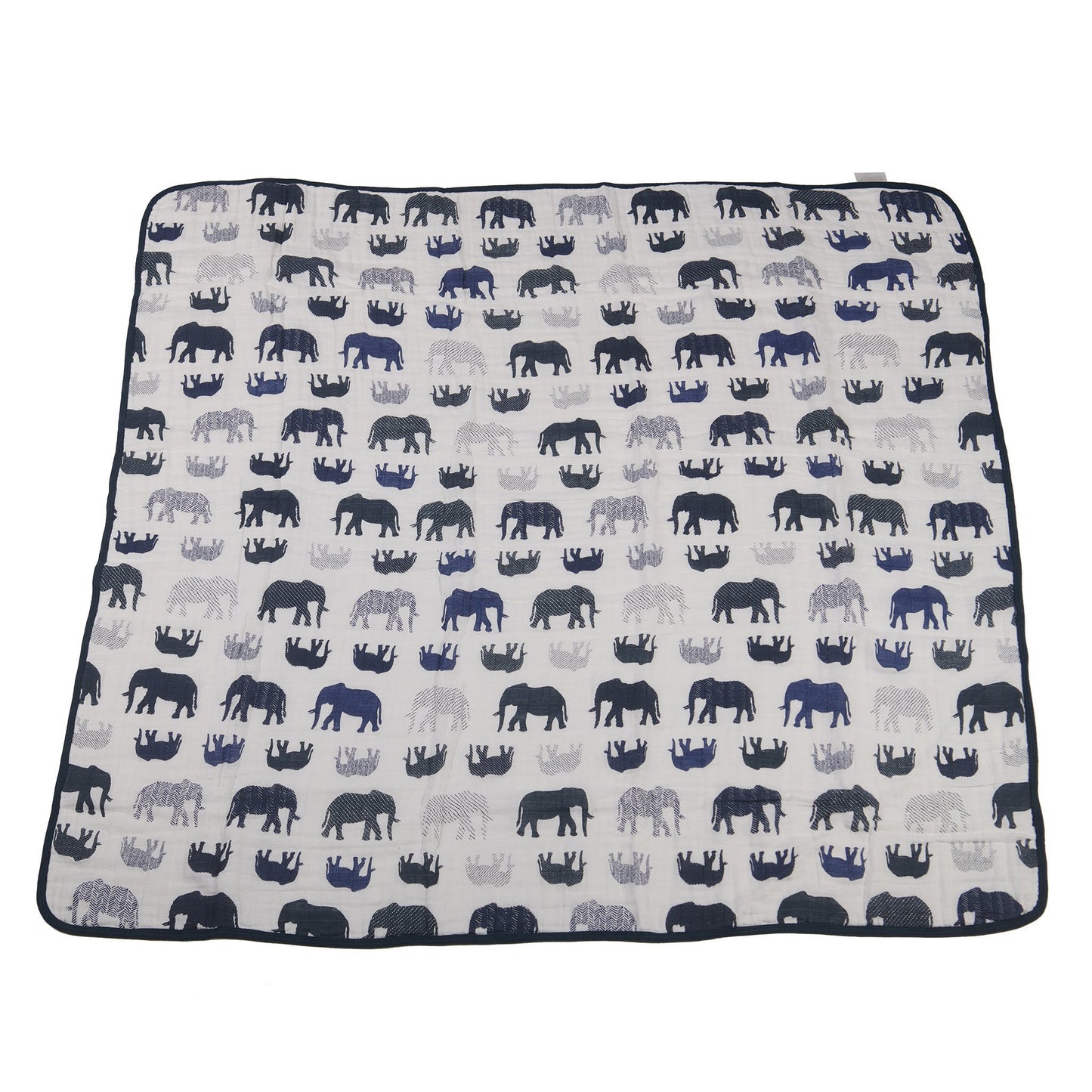 Newcastle Blanket - Blue Elephants and Spotted Wave