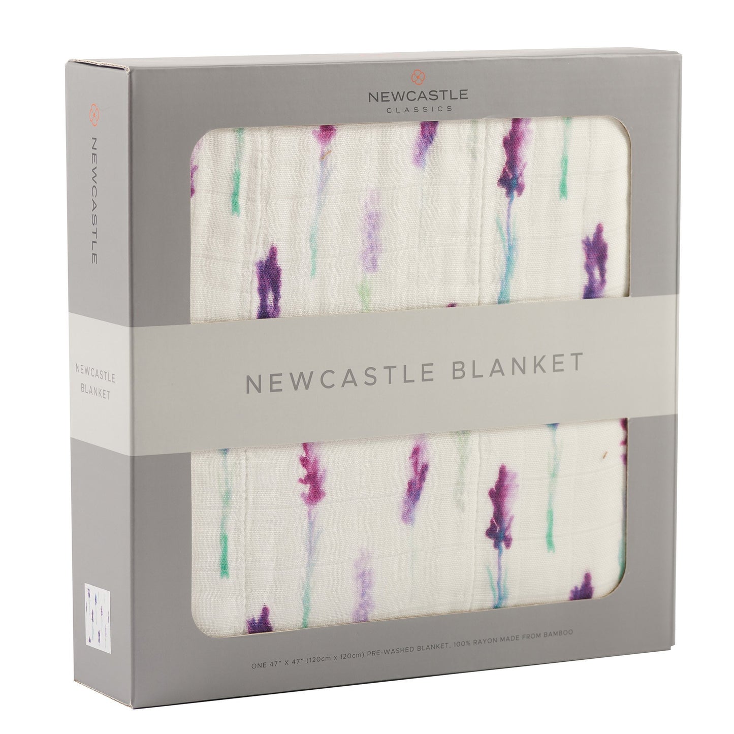 Newcastle Blanket - Lavender and White