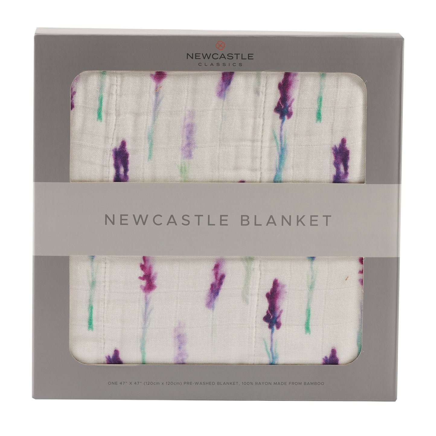 Newcastle Blanket - Lavender and White