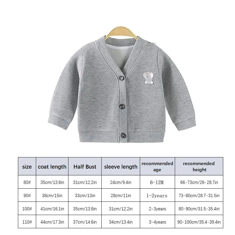 Cuddly Critter Baby Cardigan