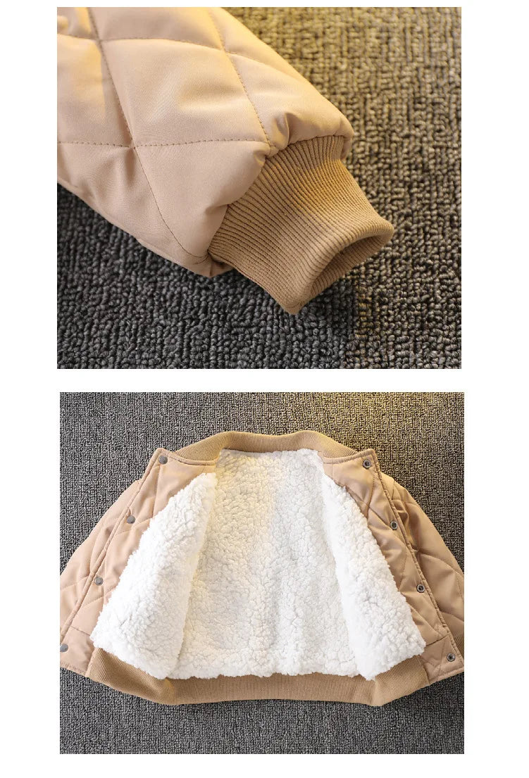 Sporty Cozy Baseball Kid Jacket
