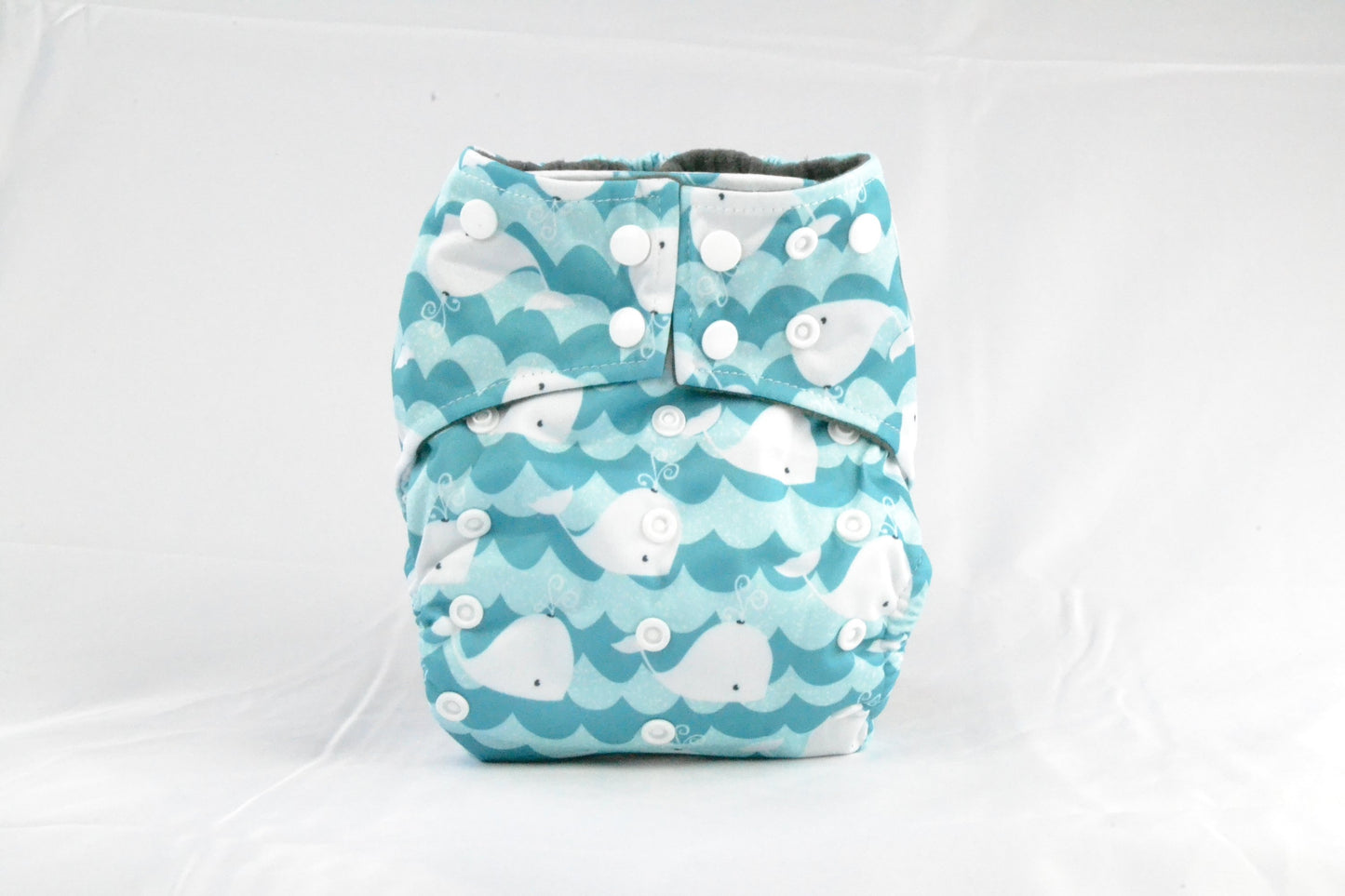 Baby Cloth Diaper - Whale Print