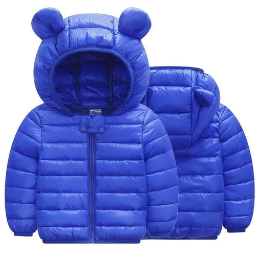 CozyChic Kids Hooded Down Jacket
