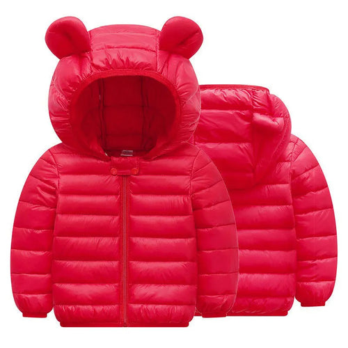 CozyChic Kids Hooded Down Jacket
