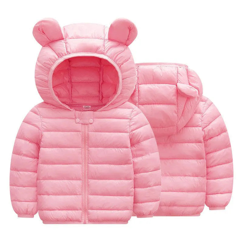 CozyChic Kids Hooded Down Jacket