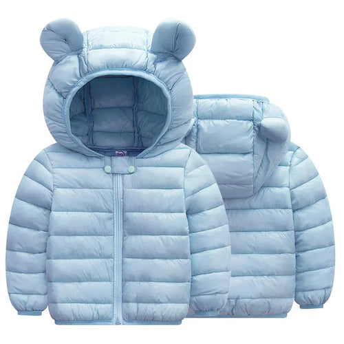CozyChic Kids Hooded Down Jacket