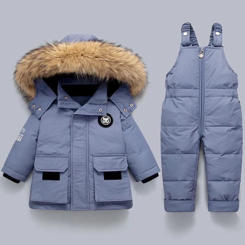 Winter Snuggle Set: Cozy Kids' Jackets and Jumpsuit